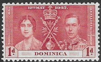 Dominica 1937 King George VI Coronation SG 96 Fine Mint