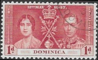 Dominica 1937 King George VI Coronation SG 96 Fine Used