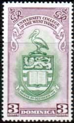 Dominica 1951 British West Indies University College SG 118 Fine Mint