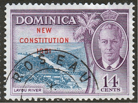 Dominica 1951 New Constitution SG 138 Fine Used