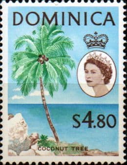 Dominica 1963 Coconut SG 178 Tree Mint