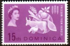 Dominica 1963 Freedom From Hunger Fine Mint