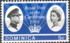 Dominica 1966 Caribbean Royal Visit SG 191 Fine Mint