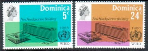Dominica 1966 World Health Organisation Set Fine Mint