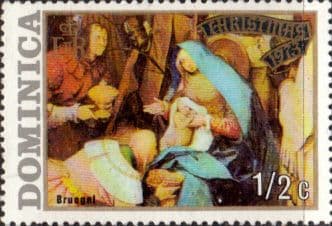 Dominica 1973 Christmas Paintings SG 397 Fine Mint