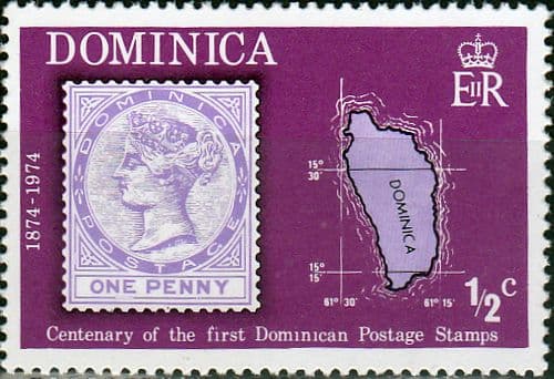 Dominica 1974 Stamp Centenary SG 415 Fine Mint