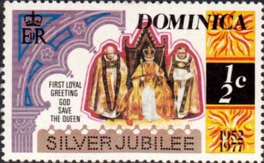 Dominica 1977 Royal Visit SG 562 Perf 12 x 11.5 Fine Mint