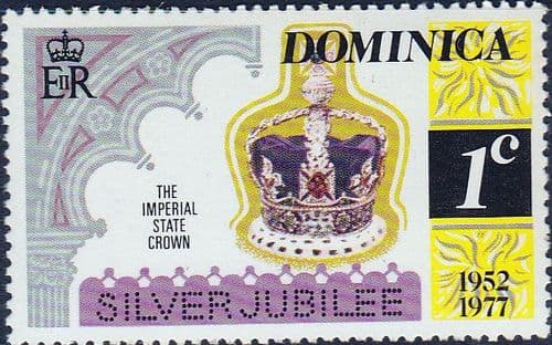 Dominica 1977 Royal Visit SG 563 Perf 12 x 11.5 Fine Mint