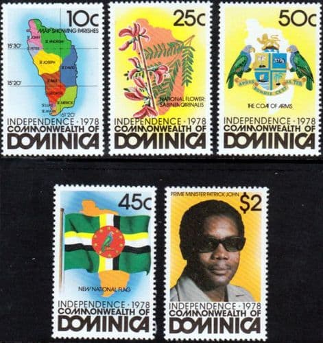 Dominica 1978 Independence Set Fine Mint