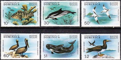 Dominica 1979 Marine Life Set Fine Mint