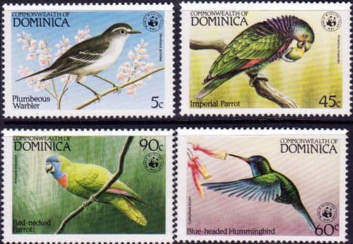 Dominica 1984 Birds Set Fine Mint