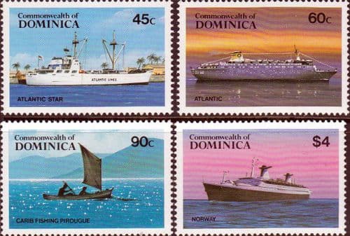 Dominica 1984 Shipping Set Fine Mint