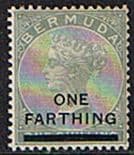 Bermuda 1901 Queen Victoria SG 30 Overprint Fine Mint