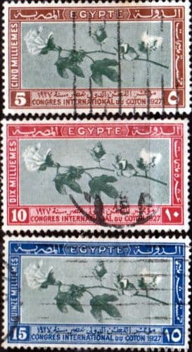 Egypt 1927 Cotton Congress Set Fine Used