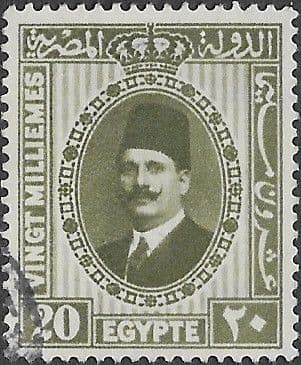 Egypt 1927 King Faud I SG 163a Fine Used
