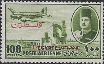 Egypt 1948 Palastine Overprint SG 30 Fine Mint