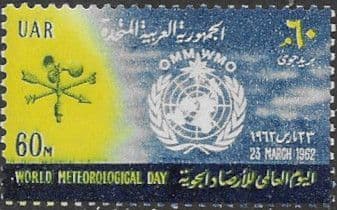 Egypt 1962 UAR World Meteorological Day SG 696 Fine Mint