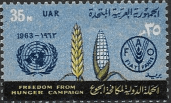 Egypt 1963 UAR Freedom from Hunger SG 747 Fine Mint