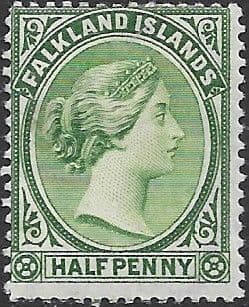 Falkland Islands 1891 Queen Victoria SG 16b Fine Mint