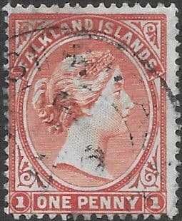 Falkland Islands 1891 Queen Victoria SG 18 Fine Used