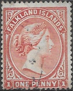 Falkland Islands 1891 Queen Victoria SG 22 Fine Used