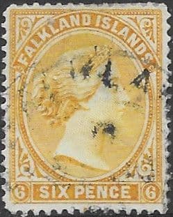 Falkland Islands 1891 Queen Victoria SG 34 Fine Used