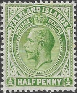 Falkland Islands 1912 King George V SG 60 Fine Mint