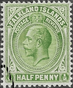 Falkland Islands 1912 King George V SG 60 Fine Used