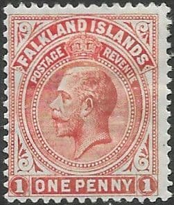Falkland Islands 1912 King George V SG 61 Fine Mint