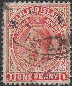 Falkland Islands 1912 King George V SG 61c Fine Used