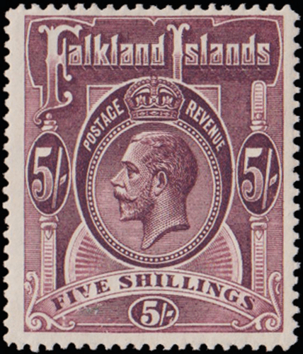 Falkland Islands 1912 King George V SG 67b Fine Mint