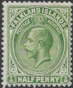 Falkland Islands 1921 King George V SG 73 Fine Mint