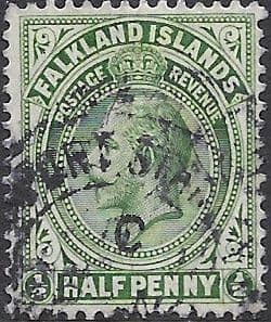 Falkland Islands 1921 King George V SG 73a Fine Used