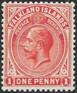 Falkland Islands 1921 King George V SG 74 Fine Mint