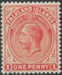 Falkland Islands 1921 King George V SG 74b Fine Mint