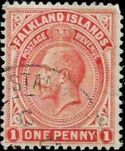 Falkland Islands 1921 King George V SG 74b Fine Used
