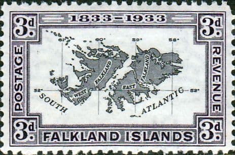 Falkland Islands 1933 SG 131 Map Fine Mint