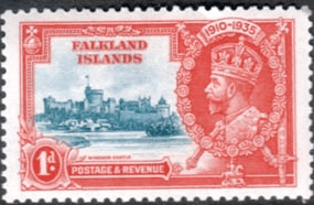 Falkland Islands 1935 King George V Silver Jubilee SG 139 Fine Mint