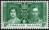 Falkland Islands 1937 King George VI Coronation SG 143 Fine Mint