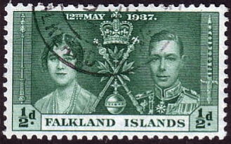 Falkland Islands 1937 King George VI Coronation SG 143 Fine Used