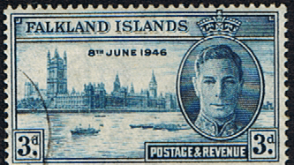 Falkland Islands 1946 King George VI Victory SG 165 Fine Used