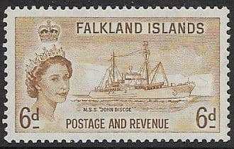 Falkland Islands 1955 SG 190 HMS John Bicoe Fine Mint
