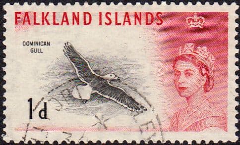 Falkland Islands 1960 SG 194 Bird Dominican Gull Fine Used