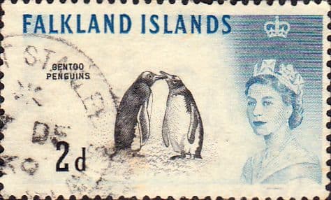 Falkland Islands 1960 SG 195 Gento Penguines Fine Used