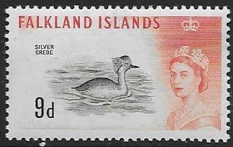 Falkland Islands 1960 SG 201 Silver Grebe Fine Mint