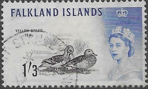 Falkland Islands 1960 SG 203 Yellow Billed Teal Fine Used