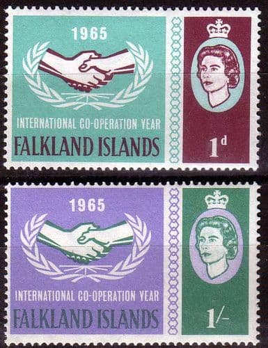 Falkland Islands 1965 International Co-operation Year Set Fine Mint