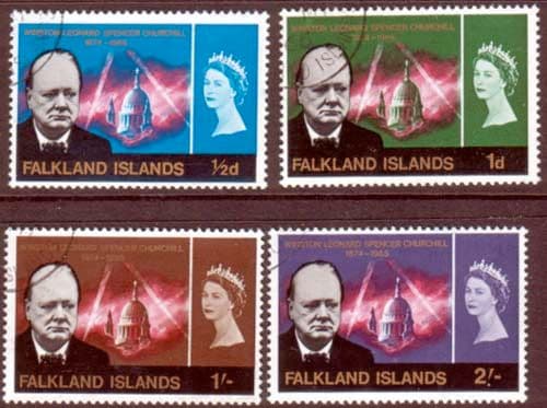 Falkland Islands 1966 Churchill Set Fine Used