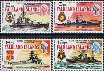 Falkland Islands 1974 Battle of the River Plate Set Fine Mint