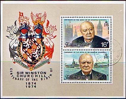 Falkland Islands 1974 Churchill Centenary Miniature Sheet Fine Used